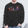 Born To Run マラソンランナー スポーツ カラフルtシャツ スウェットシャツ 高齢者への贈り物