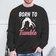 Born To Tumble おもしろアクロバット 体操 体操 スウェットシャツ 高齢者への贈り物