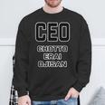 Ceo《Chotto Erai Ojisan ちょっとえらい おじさん》最高経営責任者【変なtシャツ屋さん】英語 面白い スウェットシャツ 高齢者への贈り物