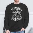Chasing Toddlers Is My Cardio For Moms Sweatshirt Gifts for Old Men