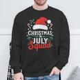 Christmas In July Squad Family Vacation Summer Outfits Sweatshirt Gifts for Old Men