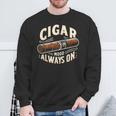 Cigar Mood Always On Cigar ファニーグラフィックtシャツ スウェットシャツ 高齢者への贈り物