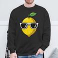 Cool Lemon Fruit Sunglasses Summer Citrus Vibes Sweatshirt Gifts for Old Men