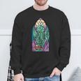 Cthulhu Iglesiaidrieras Cósmico Horror Divertido Monstruo Camisa de entrenamiento Regalos para ancianos