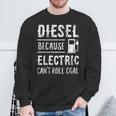 Diesel Because Electric Can't Roll Coal Truck スウェットシャツ 高齢者への贈り物