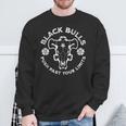 Distressed Black Anime Clover Black Bulls Limits Sweatshirt Gifts for Old Men