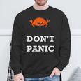 Don't Panic Rustacean Ferris The Crab Rustプログラミング 長袖tシャツ スウェットシャツ 高齢者への贈り物
