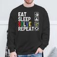 Eatleepolve Repeat キューブゲーム ルービックtシャツ スウェットシャツ 高齢者への贈り物