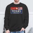 Enjoy Wear Cool Texas Wildintage Texas Usa スウェットシャツ 高齢者への贈り物