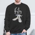 Fih Shoes Fish Misspelled Fish Meme Fih Calling Humor Sweatshirt Gifts for Old Men