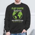 Flat Earthociety Flat Earther Conspiracy Theory スウェットシャツ 高齢者への贈り物