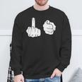 Fuck You シャツ 中指ポインティング Fuk You FUck You スウェットシャツ 高齢者への贈り物