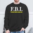 メンズ Fbi Female Body Inspector Meme Novelty Apparel スウェットシャツ 高齢者への贈り物