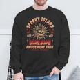 Halloween Spooky Island Est 2002 Amusement Park Skull Sweatshirt Gifts for Old Men