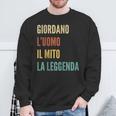 Italian First Name Giordano スウェットシャツ 高齢者への贈り物
