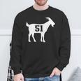 Goat 51 GOATナンバーフィフティワンヤギ スウェットシャツ 高齢者への贈り物