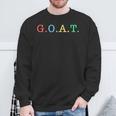 Goat Greatest Of All Time レインボーオールインチャンピオンtシャツ スウェットシャツ 高齢者への贈り物