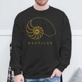 Golden Nautilus シェルtシャツ 海洋自然愛好家向け スウェットシャツ 高齢者への贈り物
