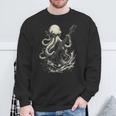 Guitar Player Octopus Heavy Metal Head Guitarist Sweatshirt Gifts for Old Men