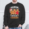 Hangin With My Cookie シャツ メンズ レディース ジンジャーブレッド クリスマス スウェットシャツ 高齢者への贈り物