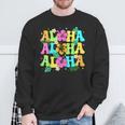 Hawaiian Aloha Tropical Luau Costume Party Hawaii Island Sweatshirt Gifts for Old Men