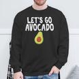 Let's Go アボカドユーモアジョーク ユニセックス アボカド中毒者 スウェットシャツ 高齢者への贈り物