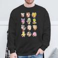 Lindo Conjunto De 12 Animales Chinosigno Del Zodiaco Feliz Año Nuevo Lunar Cuello Camisa de entrenamiento Regalos para ancianos