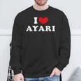 I Love Ayari 私は愛する Ayari スウェットシャツ 高齢者への贈り物