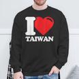 I Love Taiwan 台北国旗 ハートトラベル 台湾製品 スウェットシャツ 高齢者への贈り物