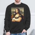 Mona Lisa Bodybuilding Mona Lisa Muscle Gym Workout スウェットシャツ 高齢者への贈り物