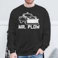 Mr Plow 面白い 皮肉なノベルティプラウトラック スウェットシャツ 高齢者への贈り物