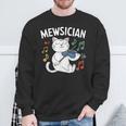 Músico Gato Divertido Gatito Tocandoiolín Instrumento Musical Camisa de entrenamiento Regalos para ancianos