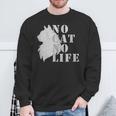 No Cat No Life スウェットシャツ 高齢者への贈り物