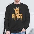 No Kings Slogan Anti-Authority Protest Bold Sweatshirt Gifts for Old Men