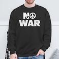 No War Peace No War No WarNo War スウェットシャツ 高齢者への贈り物