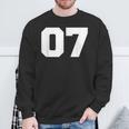 Number 07Ports Jersey Player 07 7 Fan Front Printarsity スウェットシャツ 高齢者への贈り物
