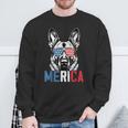 Patriotic German Shepherd Dog Merica 4Th Of July Sweatshirt Gifts for Old Men