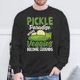 Pickle Paradiese Wherveggie For Pickle Paradiese ピクルスギフトとキュウリ用 スウェットシャツ 高齢者への贈り物
