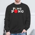 Ping Pong ピンポン卓球 おもしろレトロ スウェットシャツ 高齢者への贈り物