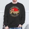 Poppi Because Grandpa Is For Old Guys Grandpa Sweatshirt Gifts for Old Men