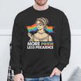 More Pride Less Prejudice Pride Month Gay Lesbian Lgbtq Ally Sweatshirt Gifts for Old Men