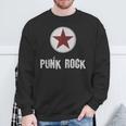 Punk Rock パンクロックスターのプレゼントでパンクロックミュージシャンのデザイン スウェットシャツ 高齢者への贈り物