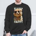 Be Quokka Happy クオッカ・ビー・クオッカ・ハッピー＆クオッカとスマイル スウェットシャツ 高齢者への贈り物