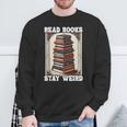 Read Bookstay Weird Bookworm Reading Book Lover Book スウェットシャツ 高齢者への贈り物