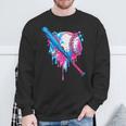 Respect The Drip Baseball Drip Boys Ice Cream Drip Youth Sweatshirt Gifts for Old Men