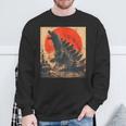 Retro Vintage Japanese Legendary Monster Kaiju Sweatshirt Gifts for Old Men