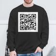 Rickroll Qrコードリンクミーム スウェットシャツ 高齢者への贈り物