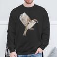 Sparrow-Spring-スズメ-春-自由-鳥-動物 スウェットシャツ 高齢者への贈り物