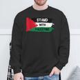 Stand With Palestineupporters Free Gaza エルサレムモスク スウェットシャツ 高齢者への贈り物