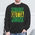 Straight Outta Jamaica ジャマイカ カリビアン レトロ レゲエ パーティー スウェットシャツ 高齢者への贈り物